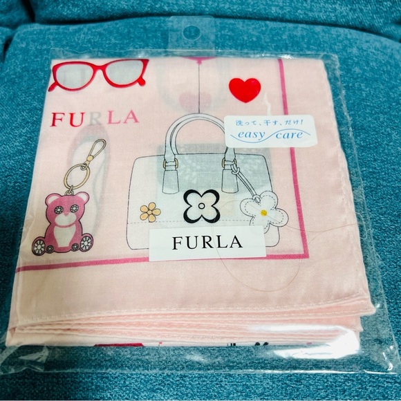 Furla Pink Bandana/Scarf - Picture 1 of 8